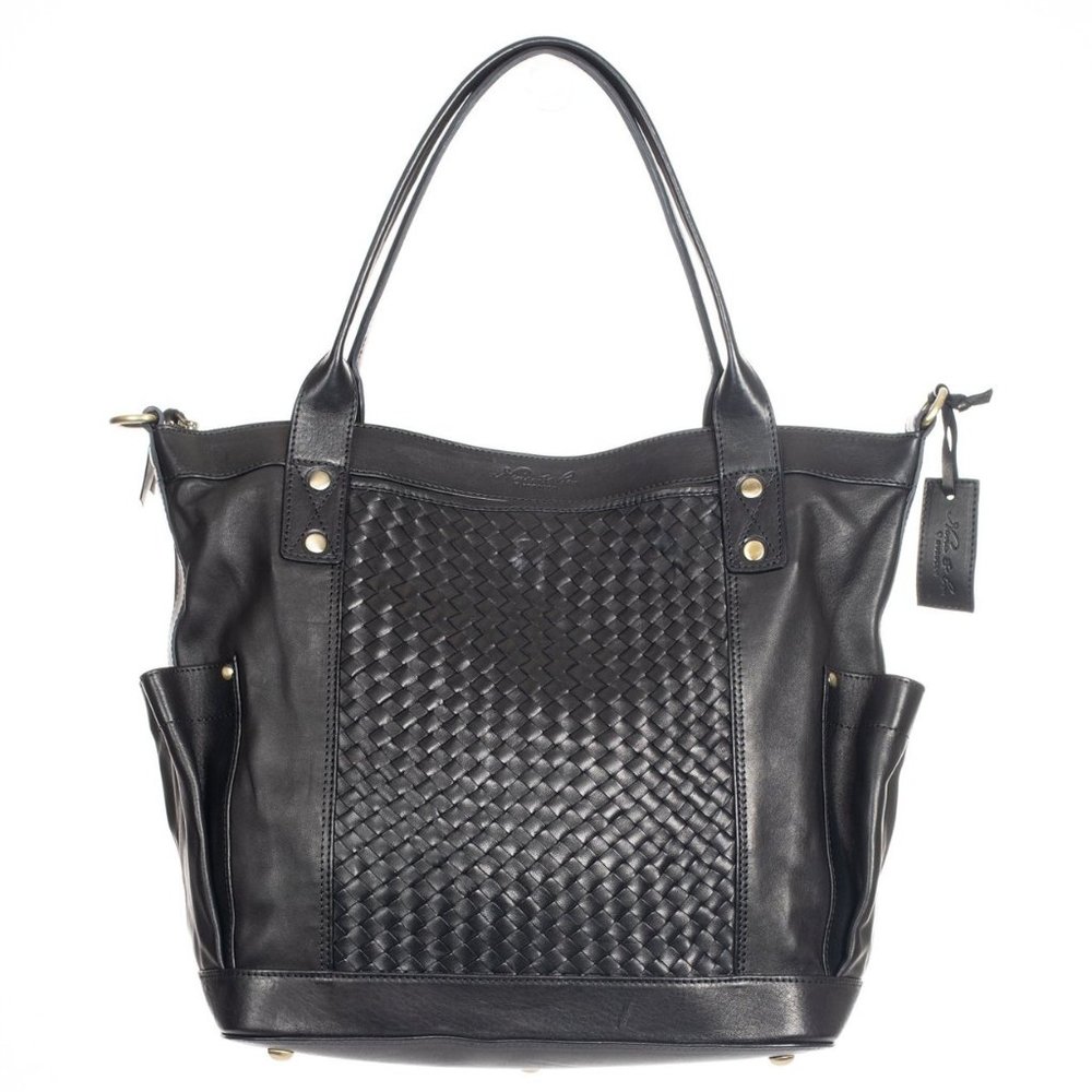 Nena And Co. Morocco TPB Woven Black Leather